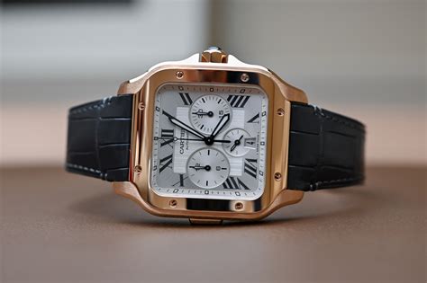 cartier santos chronograph review.